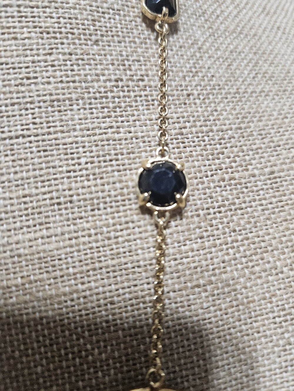 kate spade Gold Station Necklace with Black Accents - Picture 5 of 6